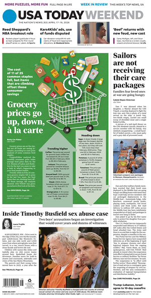 Prima pagina USA TODAY US Edition di oggi - Quotidiano estero