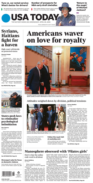 Prima pagina USA TODAY US Edition di oggi - Quotidiano estero