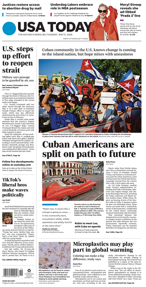 Prima pagina USA TODAY US Edition di oggi - Quotidiano estero