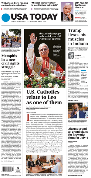 Prima pagina USA TODAY US Edition di oggi - Quotidiano estero