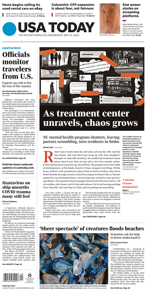 Prima pagina USA TODAY US Edition di oggi - Quotidiano estero