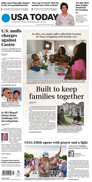 Prima pagina USA TODAY US Edition di oggi - Quotidiano estero