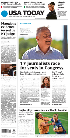 Prima pagina USA TODAY US Edition di oggi - Quotidiano estero