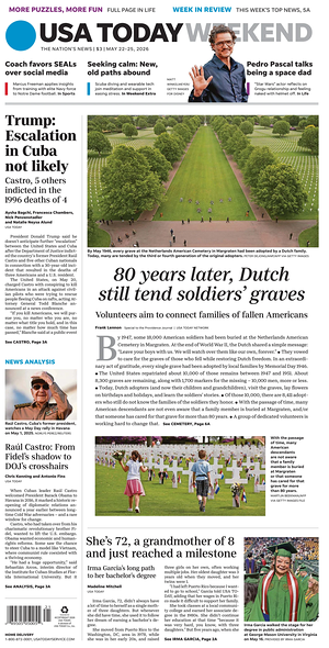 Prima pagina USA TODAY US Edition di oggi - Quotidiano estero
