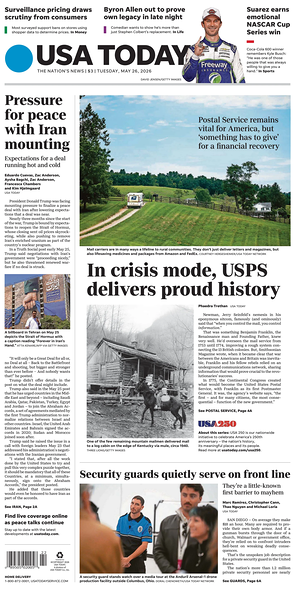 Prima pagina USA TODAY US Edition di oggi - Quotidiano estero