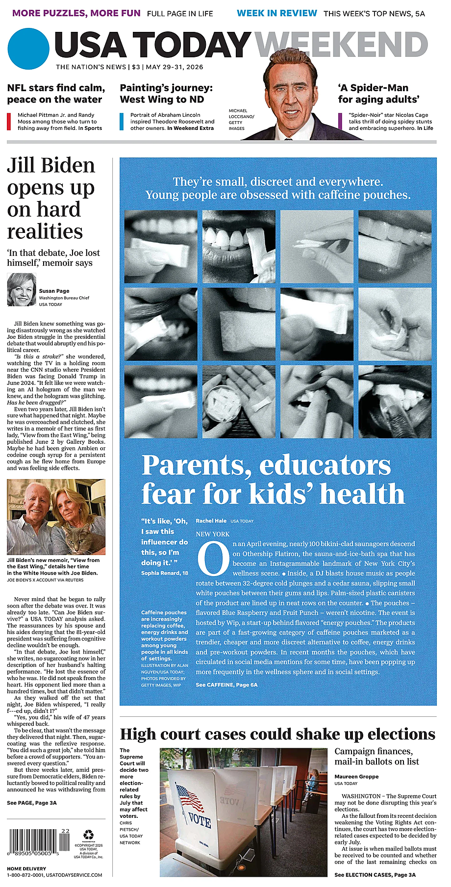Prima pagina USA TODAY US Edition di oggi - Edicola 29 Maggio 2026