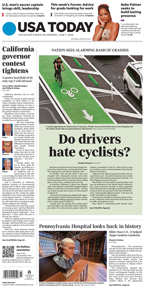 Prima pagina USA TODAY US Edition di oggi - Quotidiano estero
