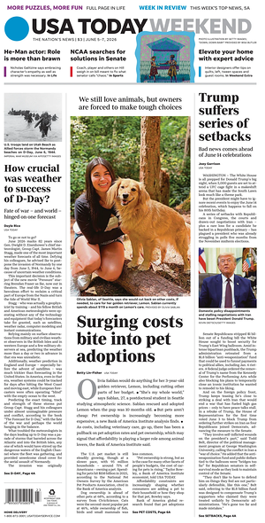 Prima pagina USA TODAY US Edition di oggi - Quotidiano estero