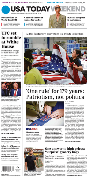 Prima pagina USA TODAY US Edition di oggi - Quotidiano estero