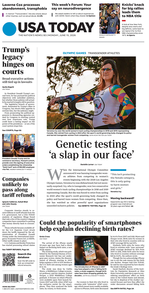 Prima pagina USA TODAY US Edition di oggi - Quotidiano estero