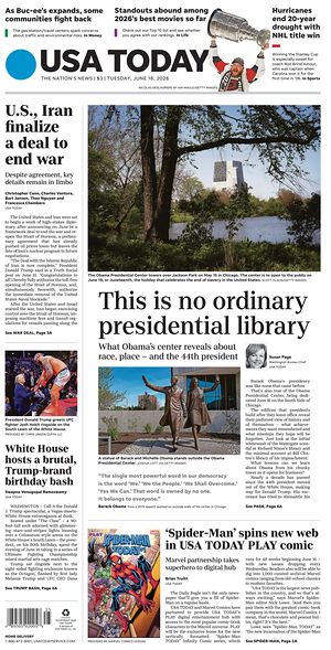 Prima pagina USA TODAY US Edition di oggi - Quotidiano estero