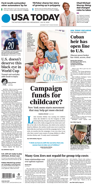 Prima pagina USA TODAY US Edition di oggi - Quotidiano estero
