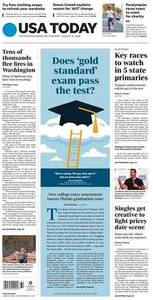 Prima pagina USA TODAY US Edition di oggi - Quotidiano estero