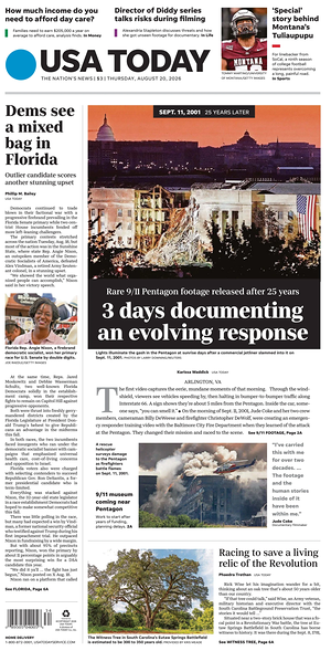 Prima pagina USA TODAY US Edition di oggi - Quotidiano estero