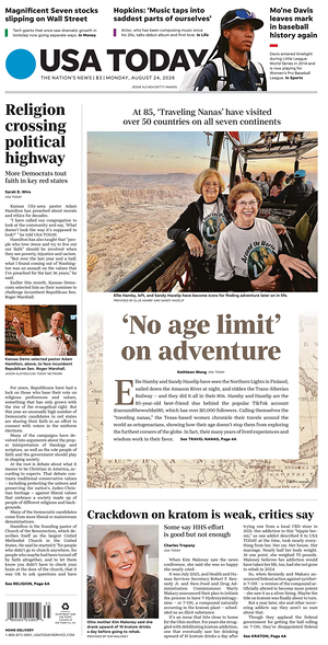 Prima pagina USA TODAY US Edition di oggi - Quotidiano estero