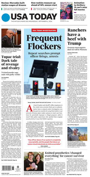 Prima pagina USA TODAY US Edition di oggi - Quotidiano estero