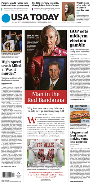 Prima pagina USA TODAY US Edition di oggi - Quotidiano estero