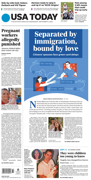 Prima pagina USA TODAY US Edition di oggi - Quotidiano estero