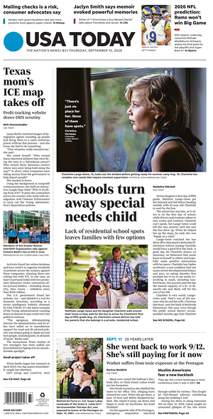 Prima pagina USA TODAY US Edition di oggi - Quotidiano estero