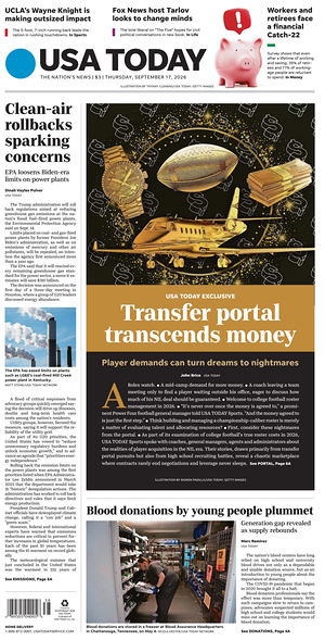 Prima pagina USA TODAY US Edition di oggi - Quotidiano estero