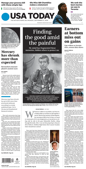 Prima pagina USA TODAY US Edition di oggi - Quotidiano estero