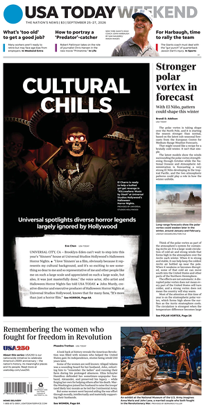 Prima pagina USA TODAY US Edition di oggi - Quotidiano estero