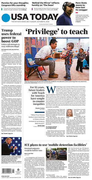 Prima pagina USA TODAY US Edition di oggi - Quotidiano estero