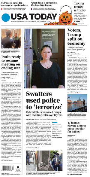 Prima pagina USA TODAY US Edition di oggi - Quotidiano estero