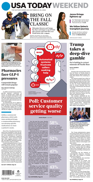 Prima pagina USA TODAY US Edition di oggi - Quotidiano estero