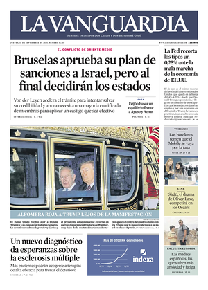 Prima pagina La Vanguardia di oggi - Quotidiano regionale