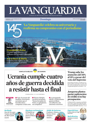 Prima pagina La Vanguardia di oggi - Quotidiano regionale