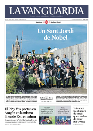 Prima pagina La Vanguardia di oggi - Quotidiano regionale