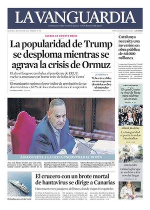 Prima pagina La Vanguardia di oggi - Quotidiano regionale