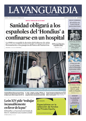 Prima pagina La Vanguardia di oggi - Quotidiano regionale