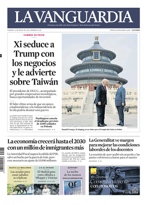 Prima pagina La Vanguardia di oggi - Quotidiano regionale
