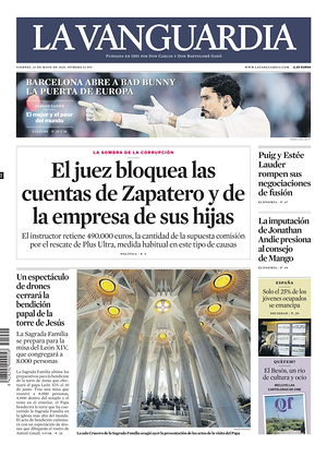 Prima pagina La Vanguardia di oggi - Quotidiano regionale
