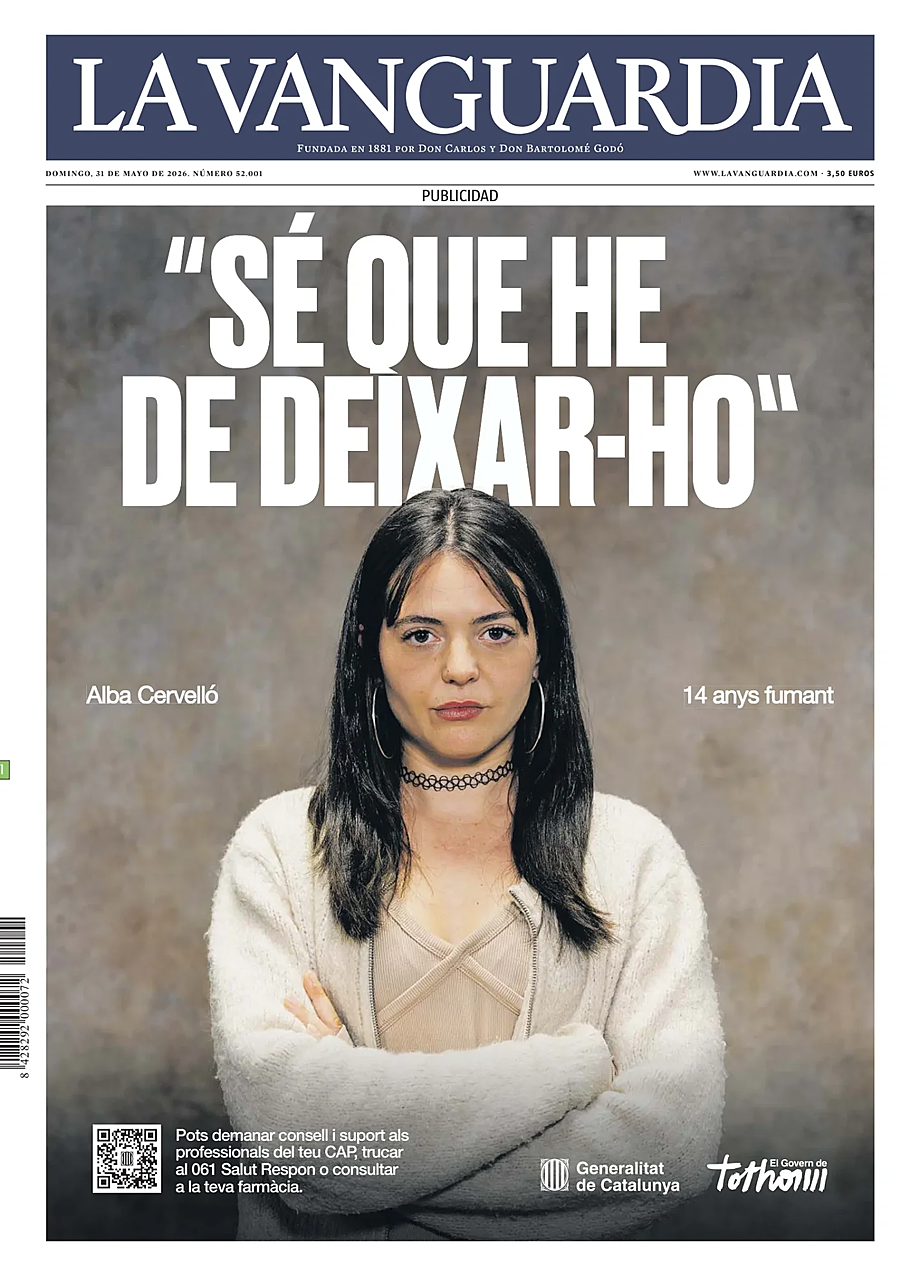 Prima pagina La Vanguardia di oggi - Edicola 31 Maggio 2026