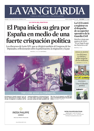Prima pagina La Vanguardia di oggi - Quotidiano regionale