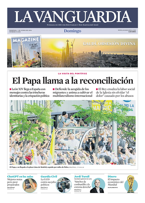 Prima pagina La Vanguardia di oggi - Quotidiano regionale