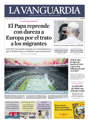 Prima pagina La Vanguardia di oggi - Quotidiano regionale