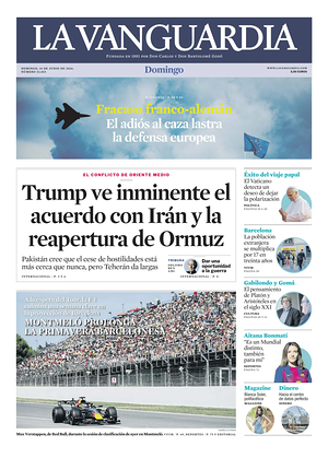 Prima pagina La Vanguardia di oggi - Quotidiano regionale