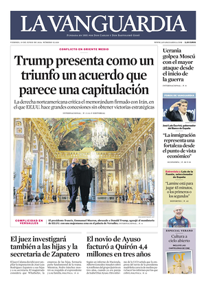 Prima pagina La Vanguardia di oggi - Quotidiano regionale
