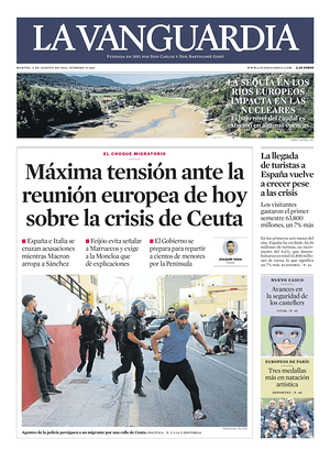 Prima pagina La Vanguardia di oggi - Quotidiano regionale