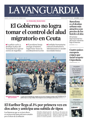 Prima pagina La Vanguardia di oggi - Quotidiano regionale