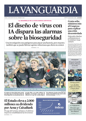 Prima pagina La Vanguardia di oggi - Quotidiano regionale