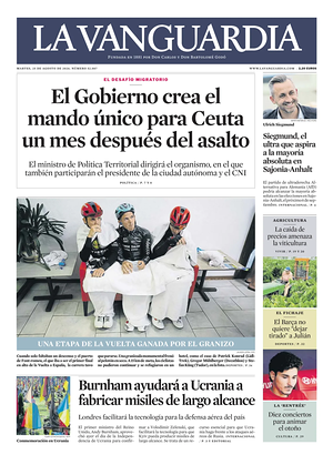 Prima pagina La Vanguardia di oggi - Quotidiano regionale