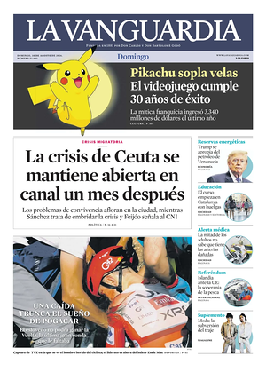Prima pagina La Vanguardia di oggi - Quotidiano regionale