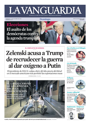 Prima pagina La Vanguardia di oggi - Quotidiano regionale