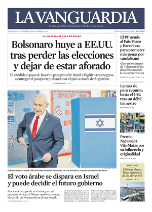 Prima pagina La Vanguardia di oggi - Quotidiano regionale