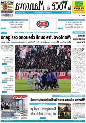 Prima pagina La Voce di Mantova di oggi - Quotidiano regionale